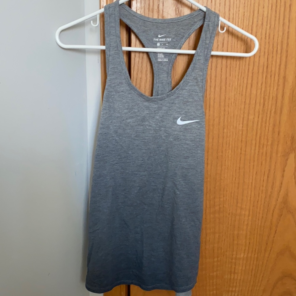 Nike gray workout racerback tank